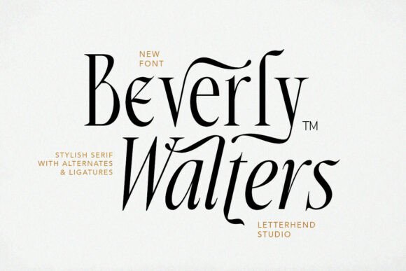 Beverlywalters Regular: A Stylish Typeface for Polished Web Design