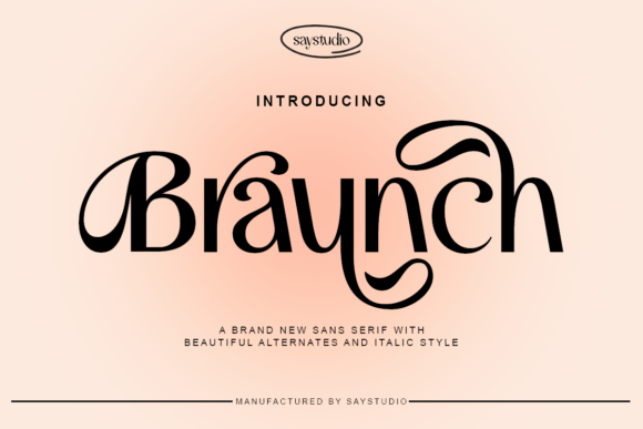 Braunch Font: Elevate Your Brand with Modern Luxury Typography