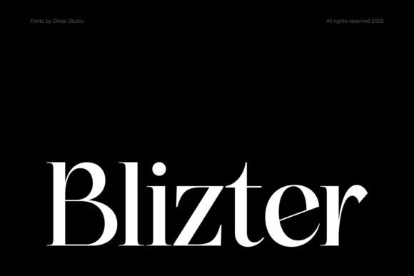 Dksblizter Regular: A Serif Font That Elevates Campaign Visuals