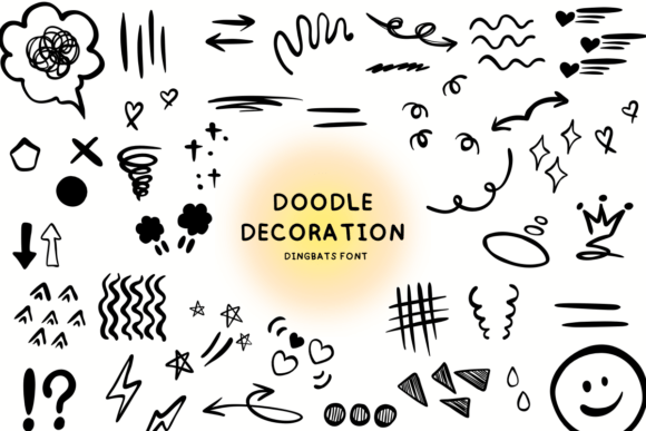 Doodle Decoration: A Playful Typeface for Creative Campaigns