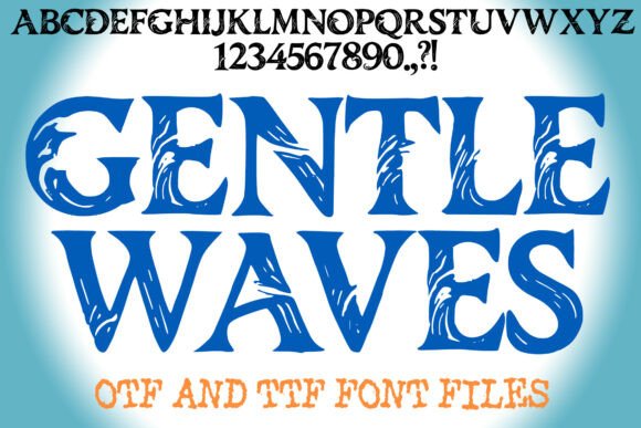 Gentle Waves Font: A Serene Touch for Your Brand Identity
