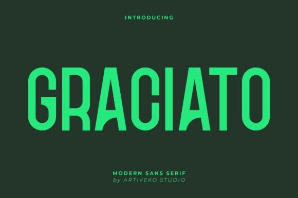 Graciato: A Modern Typeface for Polished Branding