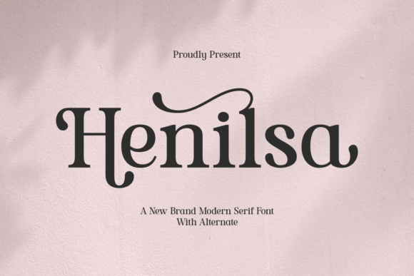 Henilsa Typeface: Elevate Your Brand with Modern Serif Elegance