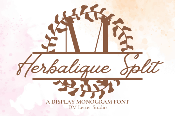 Herbalique Split Monogram: A Premium Font for Polished Web Typography