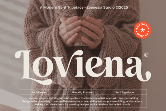 Loviena: The Serif Typeface That Elevates Brand Content