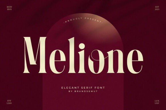 Melione – A Modern Serif Typeface for Editorial Excellence