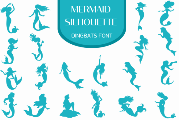 Mermaid Silhouette Font: A Magical Touch for Creative Branding