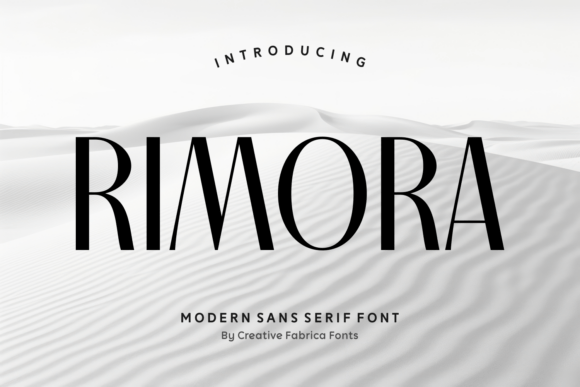 Rimora: A Versatile Sans Serif for Modern Design Projects