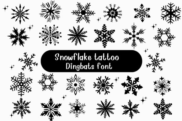 Snowflake Tattoo Font: A Designer’s Guide to Winter-Inspired Typography