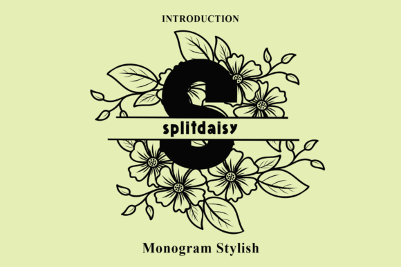 Split Daisy Font: A Touch of Elegance for Your Brand