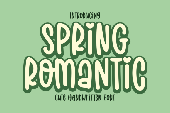 Spring Romantic Font: A Playful Typeface for Memorable Branding