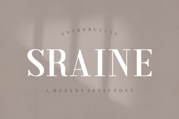 Sraine Font: A Sophisticated Typeface for Small Business Branding