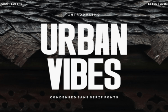 Urban Vibes: A Modern Typeface for Publishing and Design