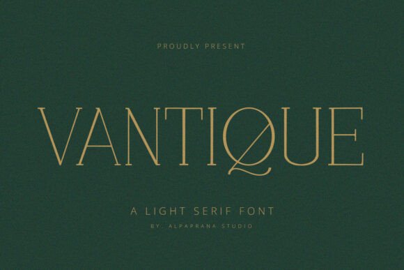 Vantique Font: Elevating Campaigns with Modern Elegance