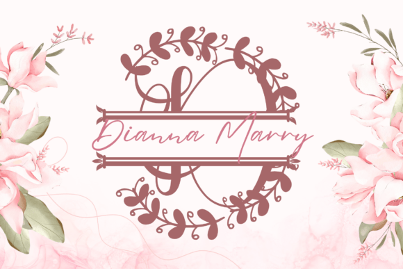 Wreathling Split Monogram: A Decorative Typeface for Campaign Headlines